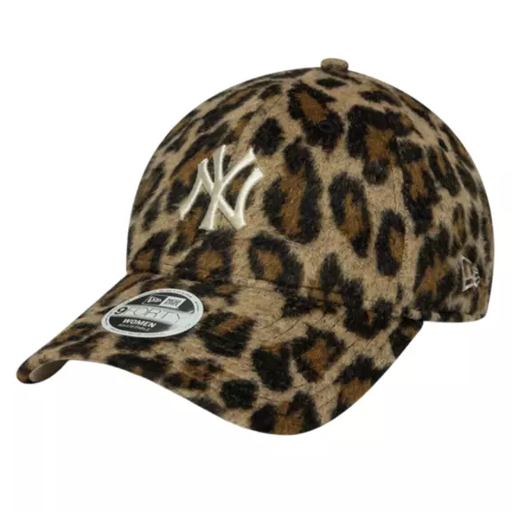 New Era Wmns MLB NY Yankees Cosy Animal Leopard 9FORTY Adjustable Cap