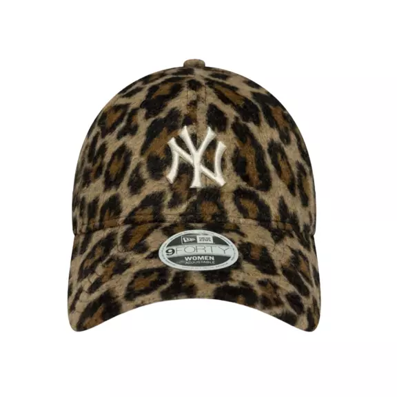 New Era Wmns MLB NY Yankees Cosy Animal Leopard 9FORTY Adjustable Cap