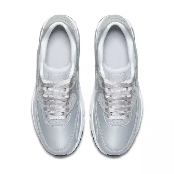 Nike Air Max 90 SE Leather (GS) "Metalli" (003/metallic platinum)