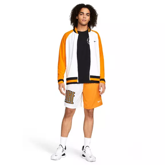 Nike Dri-FIT Men's Basketball Shorts "Orange White"