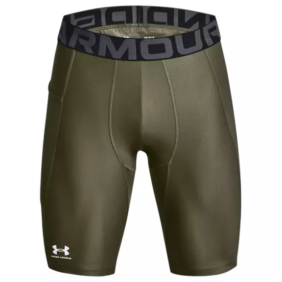 Short long HeatGear® à poches "Marine OD Green"