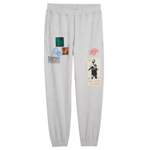 Puma Basketbal Hooptopia Graphic Sweat Pant "Light Gray"