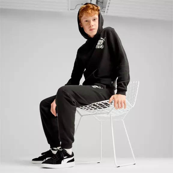 Puma Junior ESS+ MID 90s Hoodie FL B "Black"