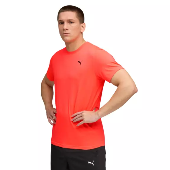 PUMA M TAD ESS SOLID CAT TEE LC "Glowing Red"