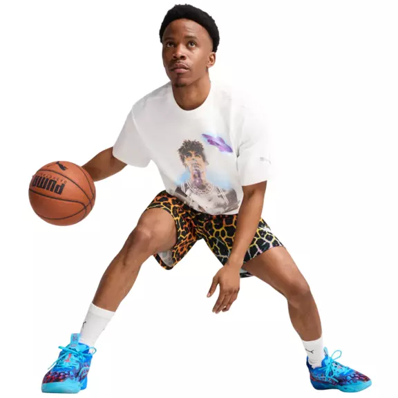 Puma Melo Alien Skins AOP Short "Black-AOP"