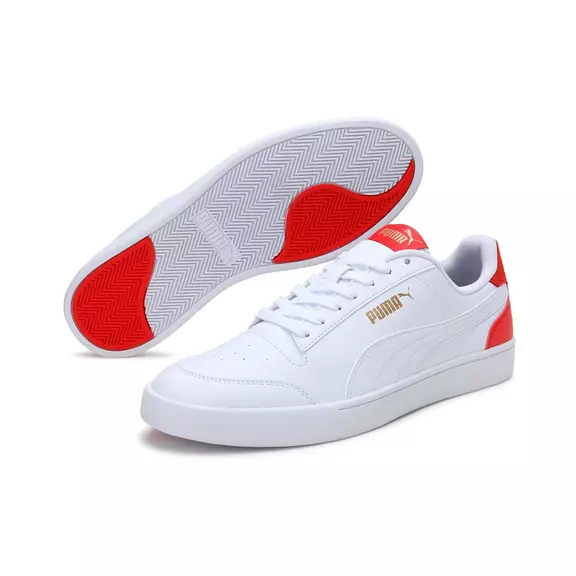 PUMA Shuffle Low "White-Red"