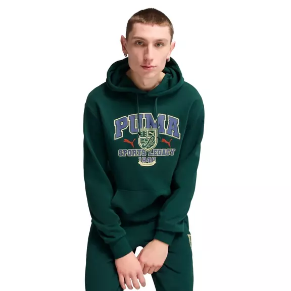 Puma SPORTS LEGACY Graphic Hoodie TR "Dark Myrtle"