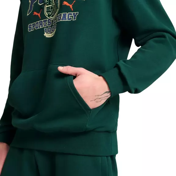 Puma SPORTS LEGACY Graphic Hoodie TR "Dark Myrtle"