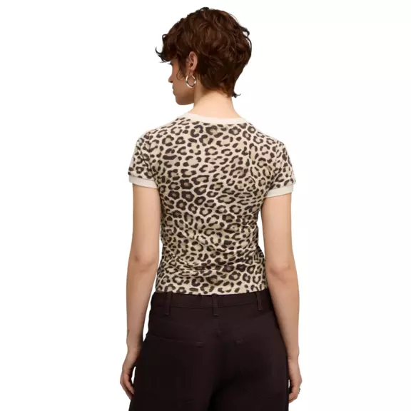 Puma T7 LEO LUXE AOP Slim Tee "Alpine Snow-Ice Coffee"