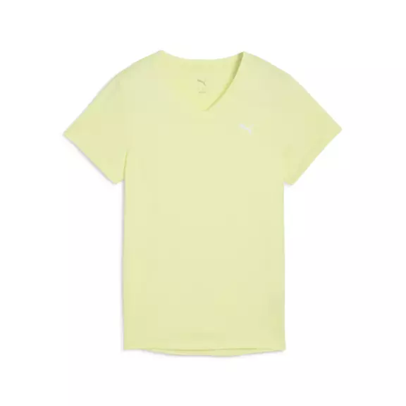 Puma W TAD ESSENTIAL VNECK Tee "Gold Moon"