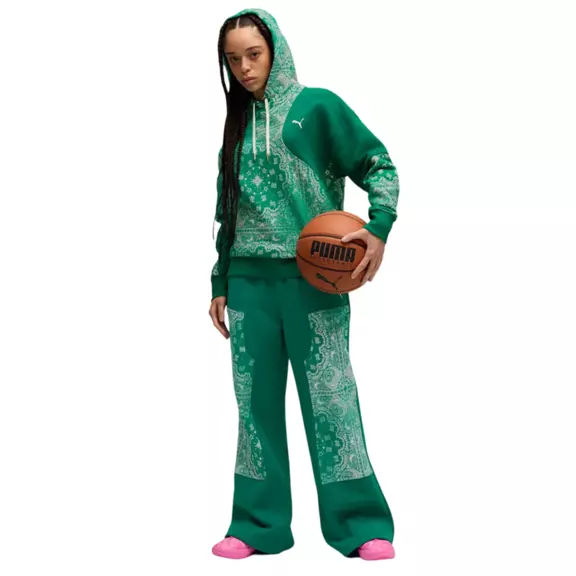 Puma Wms Basketball Shooting Stars Hoodie "Wild Green"