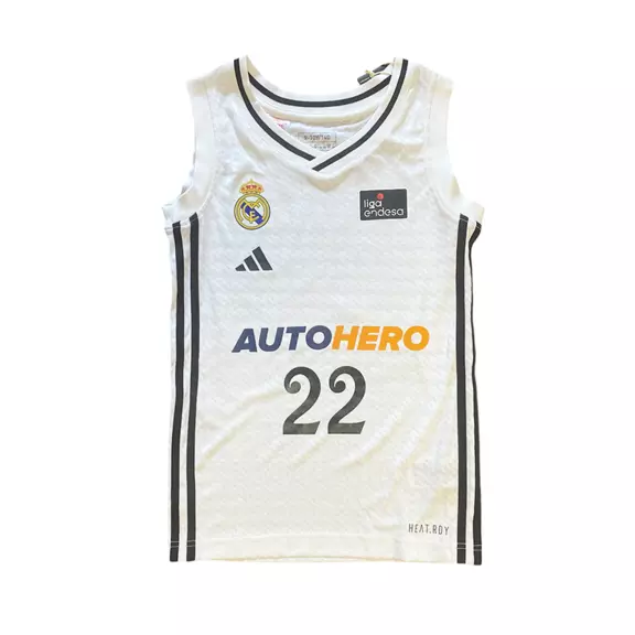 Real Madrid Camiseta Basket Niñ@ 1ª Equip 24/25 # 22 TAVARES #