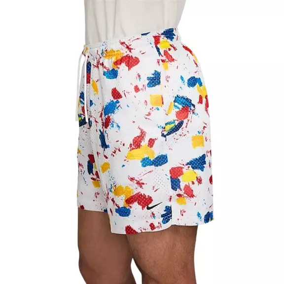 Nike Men's Dri-FIT 5" Practice Mesh Basketball Shorts "White"