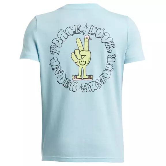 UA Boys´ Peace Love UA Logo Short Sleeve "Stream-Sonic Yellow"