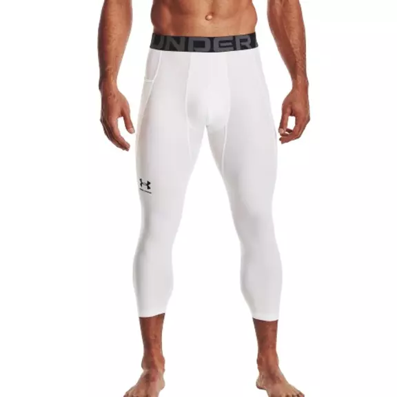 UA Men's HeatGear® Armour ¾ Leggings "White"