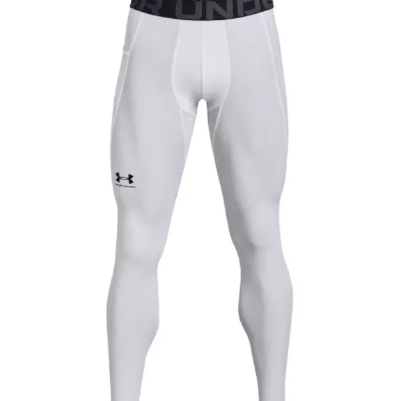 UA Men's HeatGear® Leggings "White"