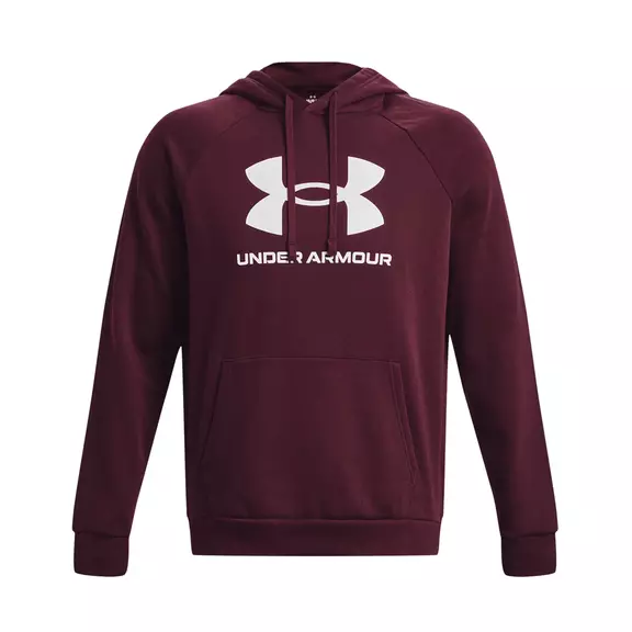 UA Men's Rival Fleece Logo Hoodie "Dark Maroon"