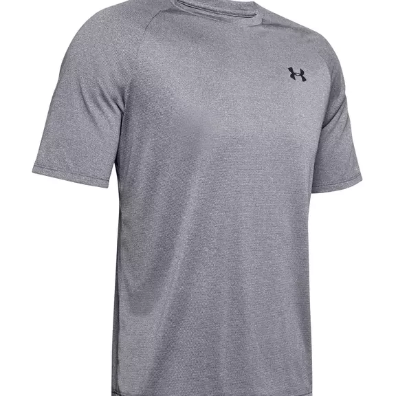 UA  Men's Tech™ 2.0 Textured Short Sleeve T-Shirt "Pitch Gray"