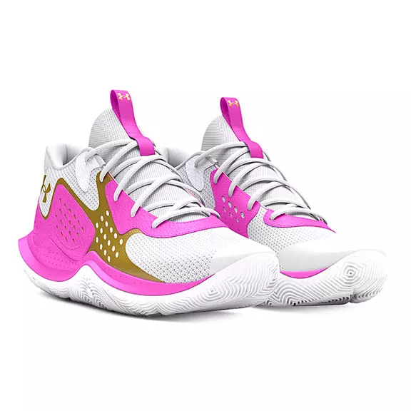 Under Armour GS Jet '23 "White VividMagenta Gold"