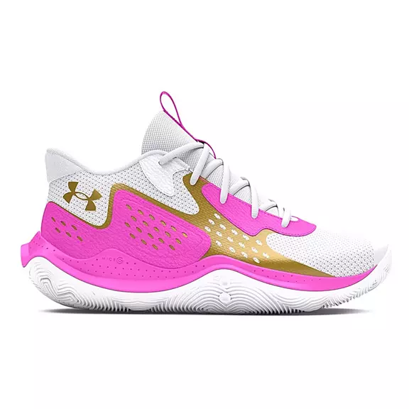 Under Armour GS Jet '23 "White VividMagenta Gold"