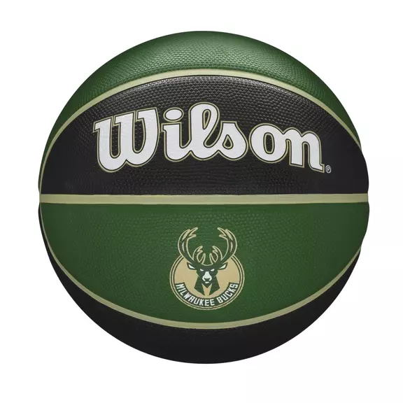 Wilson NBA Basketball Team Tribute Milwaukee Bucks Ball Size. 7