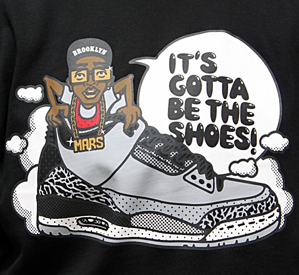 Air Jordan III Spike Vs Psych Tee (010/negro/blanco)