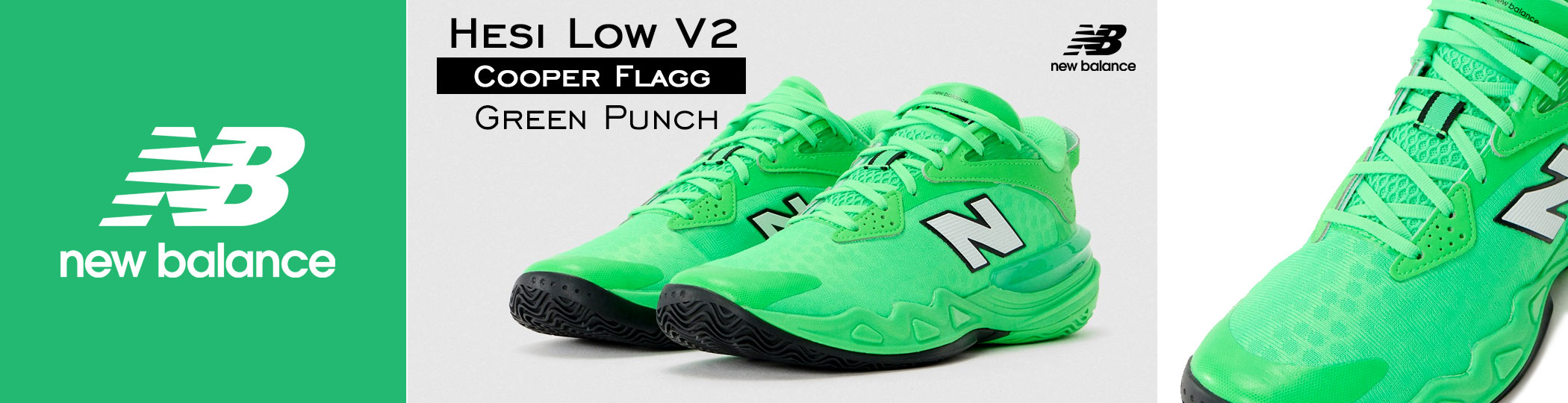 New Balance Hesi Low V2 Cooper Flagg - Green Punch