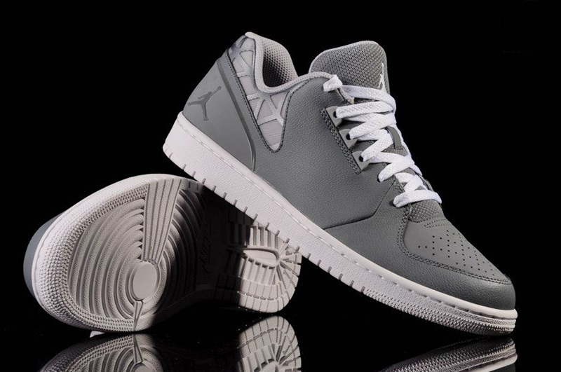 jordan flight grey and white