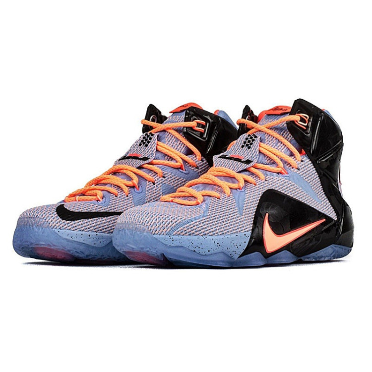 Lebron XII "Easter" (488/aluminum/sunset glow/hot lava/negro)