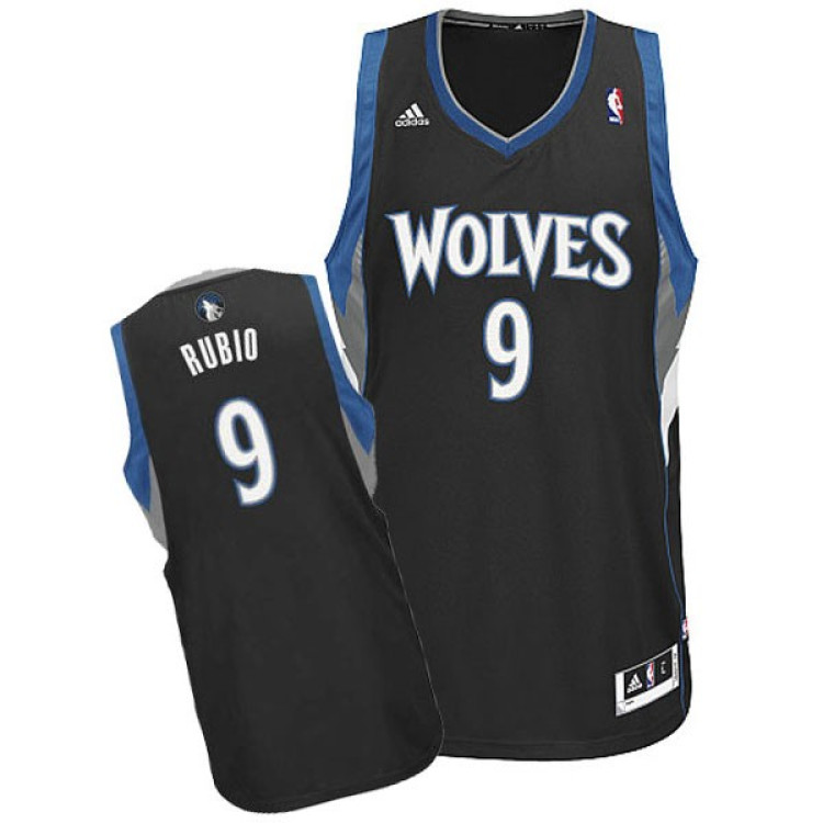 Camiseta NBA Swingman Ricky Rubio Minnesota Timberwolves (negro)