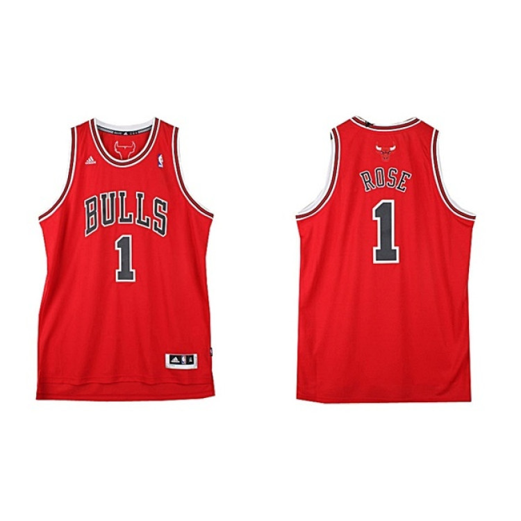Adidas Camiseta Swingman NBA Rose Bulls (rojo/negro)