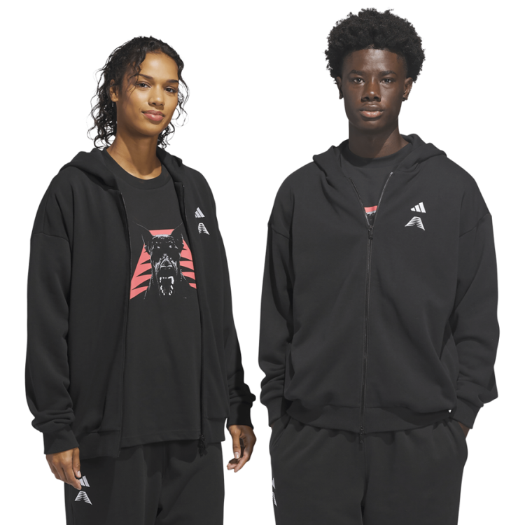 Adidas Basketball Anthony Edwards Foundation Full-Zip Hoodie "Black"