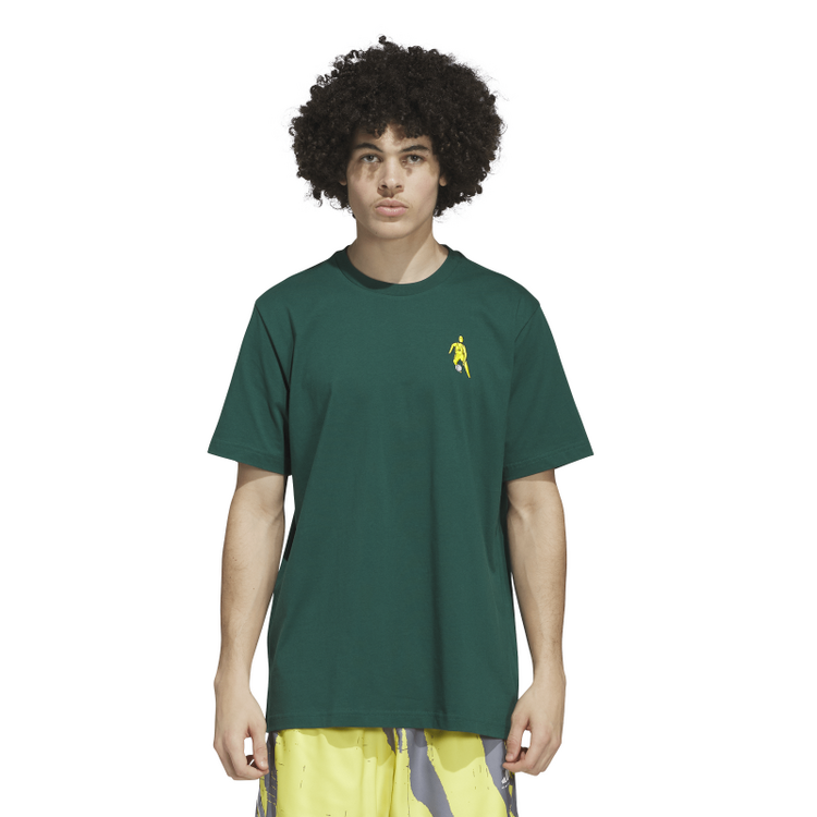 Adidas Basketball Hoops for All Graphic Tee "Green"