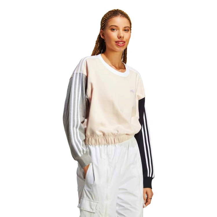 Ajouter au panier Adidas Essentials 3-Stripes Crop Sweatshirt Adidas Essentials 3-Stripes Crop Sweatshirt
