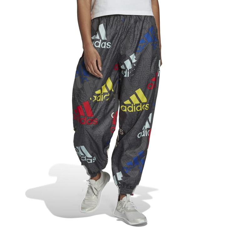 Adidas Essentials Multi-Colored Logo Loose Fit Wove