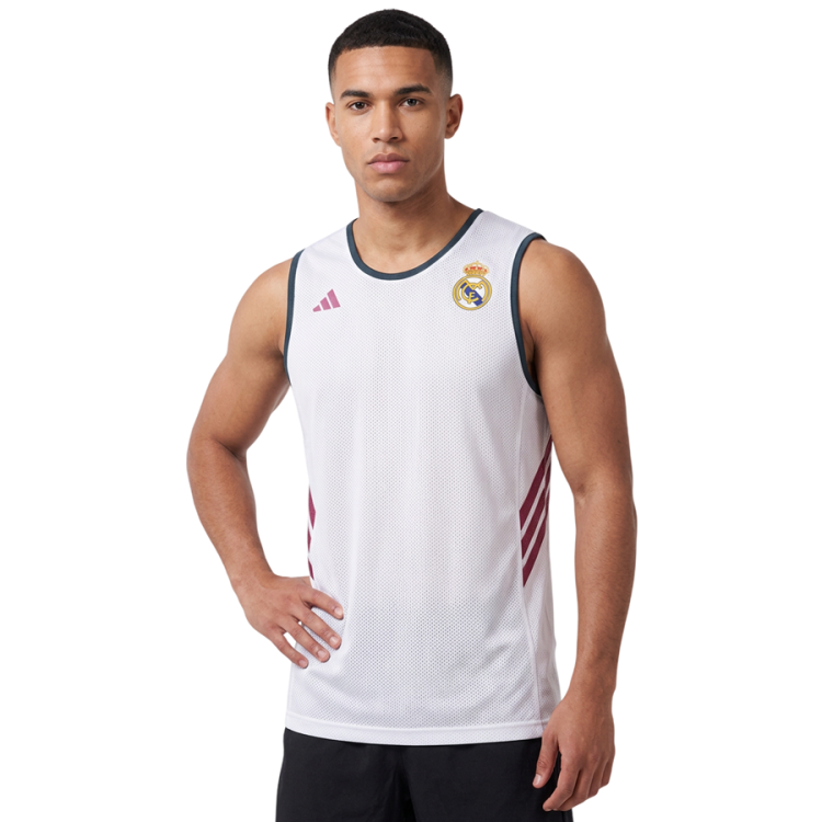 Adidas Real Madrid BB 26/27 Reversible Tank "White-Wild Pink"