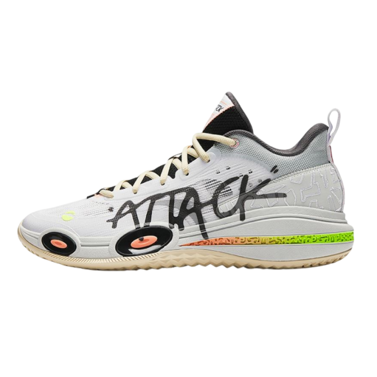 Anta Attack 1"White Grey Green"