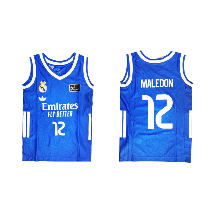 Camiseta Real Madrid Basket 3ª Equipación JR. 2025-26 # 12 MALEDON #