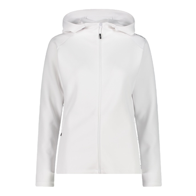 Campagnolo Women's 4-way stretch full zipper hooded "White"