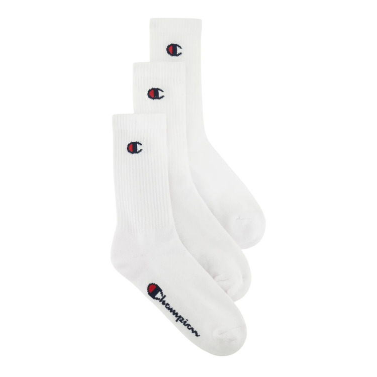 Ajouter au panier Champion 3 Pack Crew C Logo Socks "White" Champion 3 Pack Crew C Logo Socks "White"