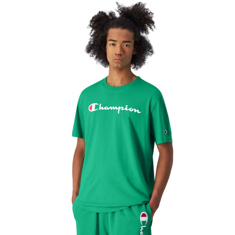 Champion Big Logo Cotton Jersery T-Shirt "Green"