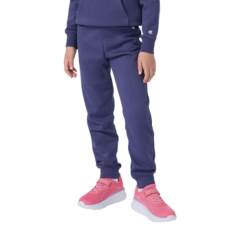 Champion Girls Rib Cuff Fleece Joggers Icons "Denim Blue"