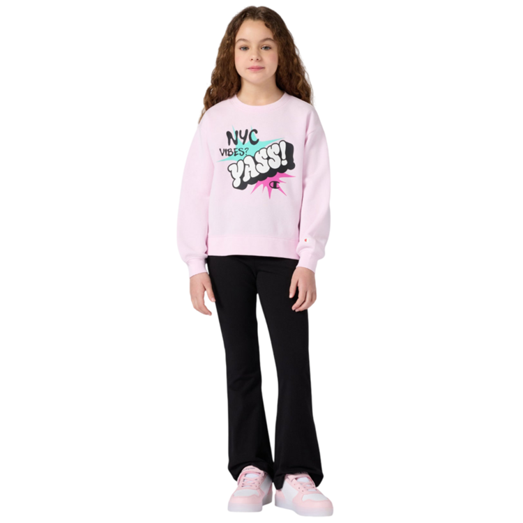 Champion Girls' Tracksuits Fleece Sweatsuit with Graphic "Pink"