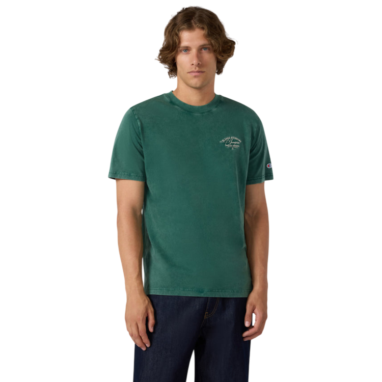 Champion Icon Men’s Washed Crewneck T-Shirt "Forest Green"