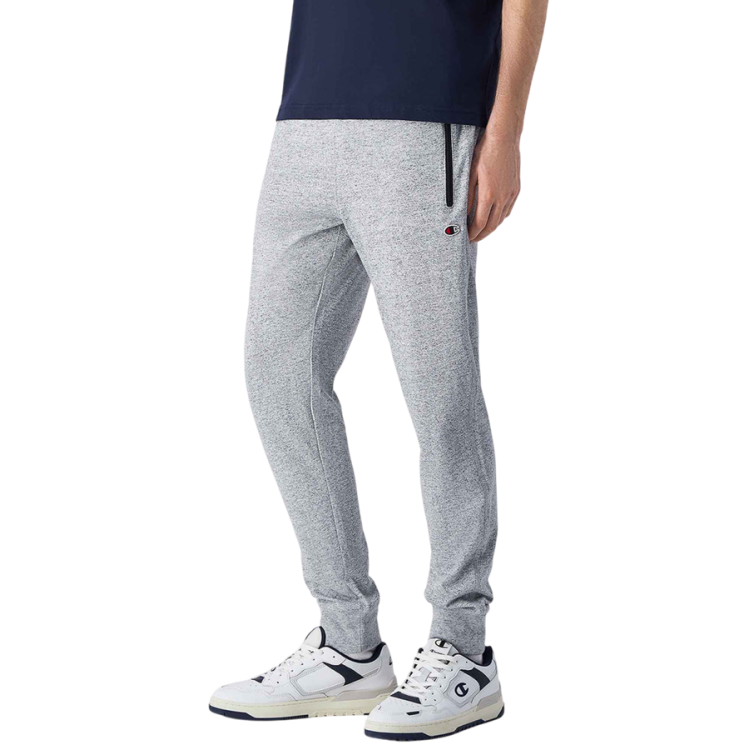 Champion Icons Pocket Zip Slim Fit Light Rib Cuff Pants "Light Grey"
