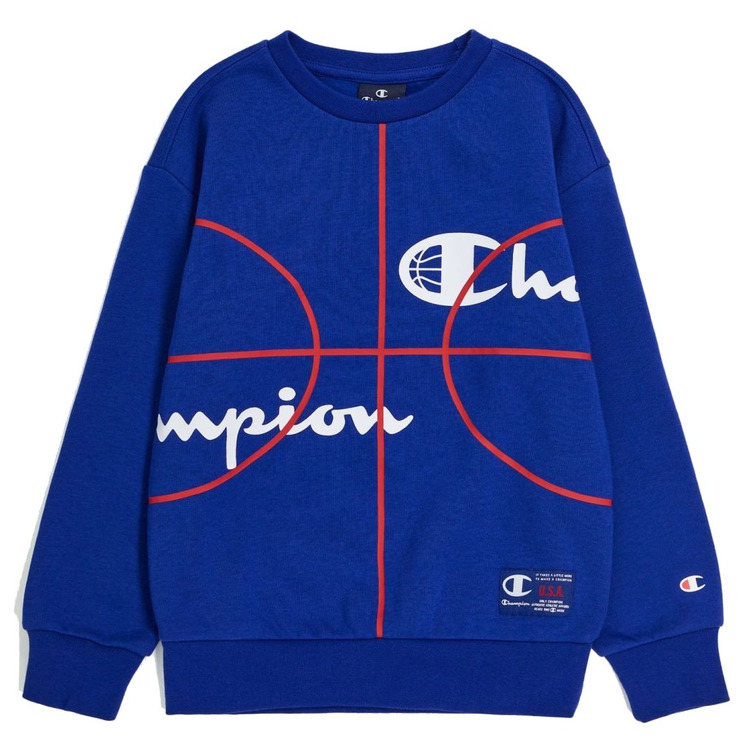 Ajouter au panier Champion Kids Basketball Logo Fleece Sweatshirt "Blue" Champion Kids Basketball Logo Fleece Sweatshirt "Blue"