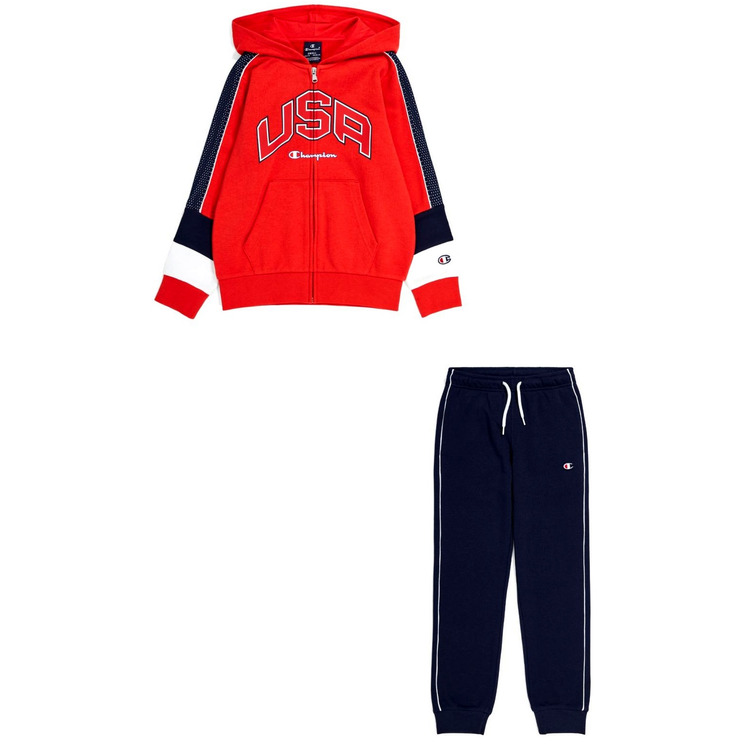 Ajouter au panier Champion Kids  Colour Block Logo USA Tracksuit "Red" Champion Kids  Colour Block Logo USA Tracksuit "Red"