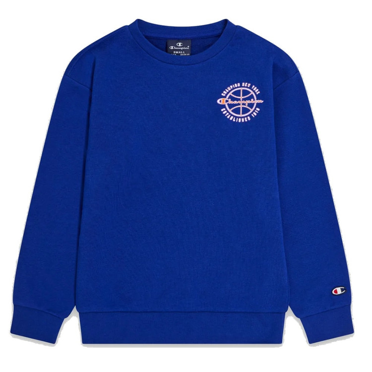 Champion Kids Modern Basketball Logo Sweatshirt "Blue"
