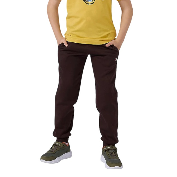 Champion Kids Rib Cuff Fleece Pants Icons "Brown"