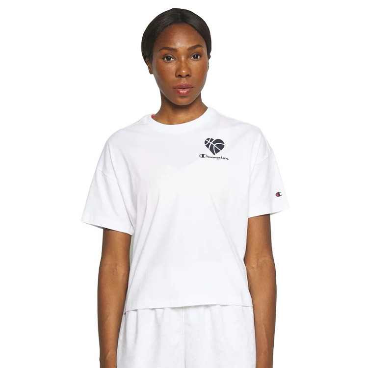 Ajouter au panier Champion Legacy Wm´s Logo Love Crewneck Tee "White" Champion Legacy Wm´s Logo Love Crewneck Tee "White"